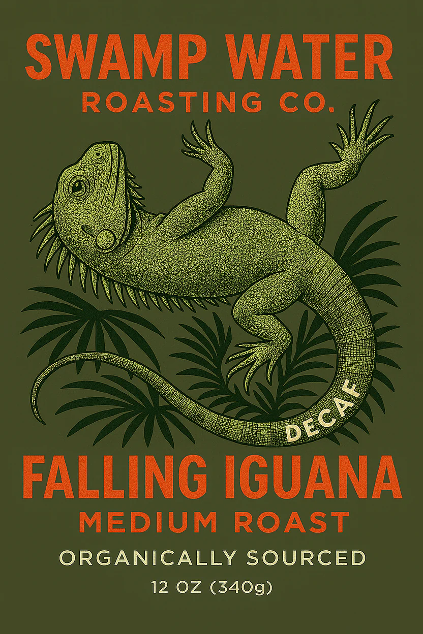 Falling Iguana (Vol II) - Peru WP decaf, Organically Sourced