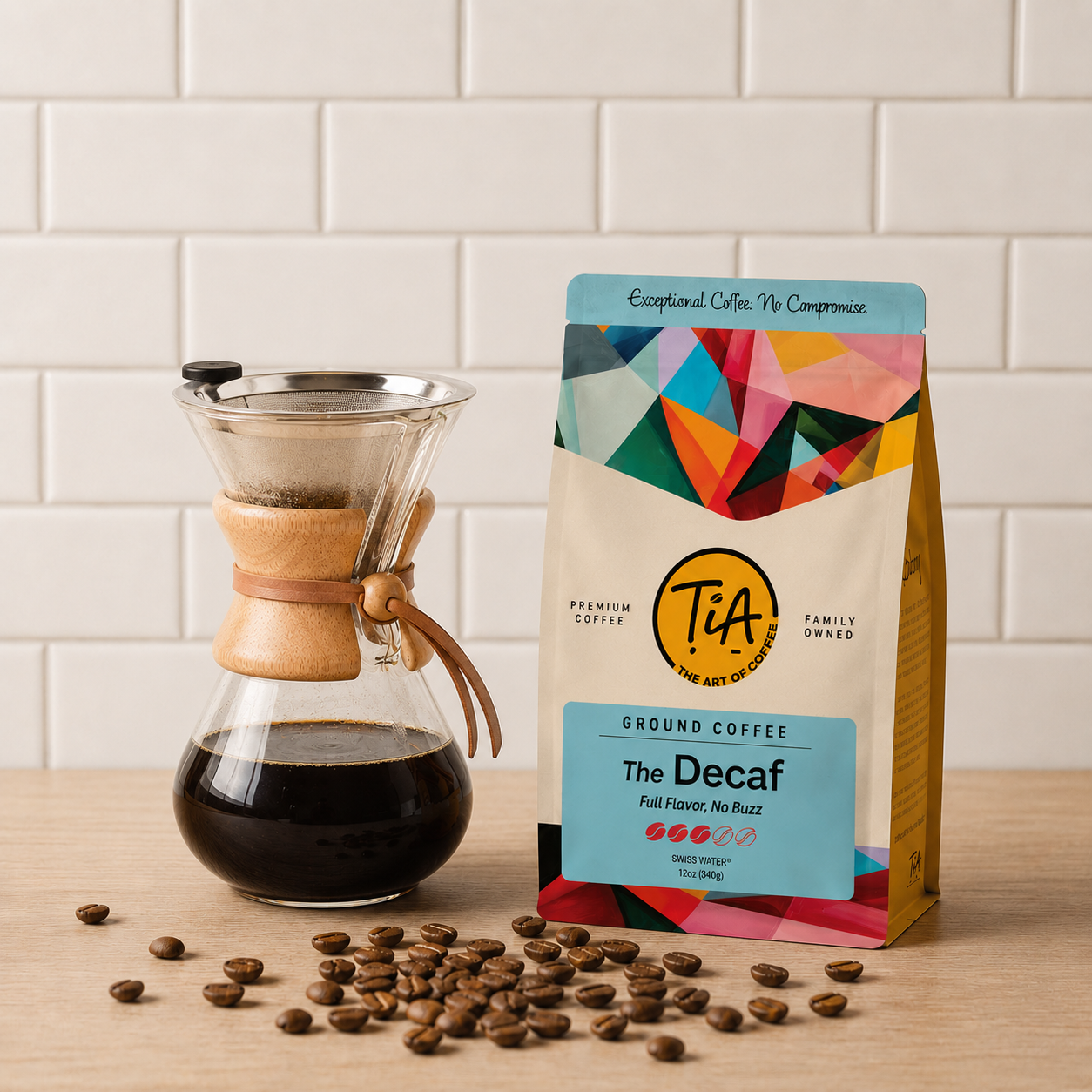 The Decaf - Medium Roast Medium roast from Tia Coffee
