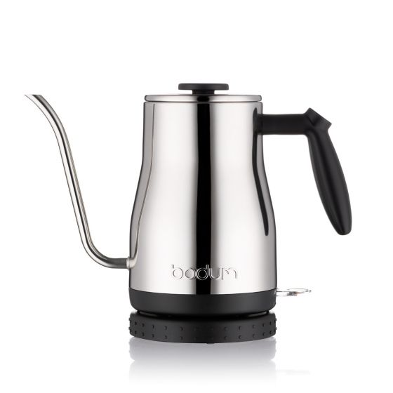 Bodum Bistro Gooseneck Electric Water Kettle, 1.0l Shiny from TM Ward Coffee