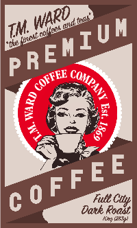 Full City roast 12 / 10oz Pkt. Full City roast from TM Ward Coffee